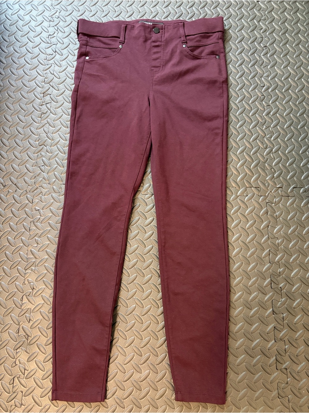 Liverpool Gia Glider Aubergine Skinny Pants Stretch Ponte Size 10/30